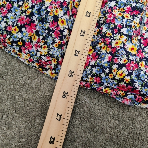 Old Navy Women's Colorful Floral Blouse Size 3X Bohemian Cottagecore Boho - Picture 9 of 10